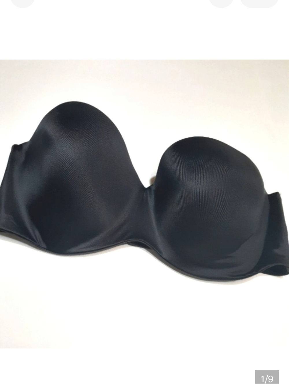 MAIDENFORM BLACK Strapless Padded Wire Bra Size 36D